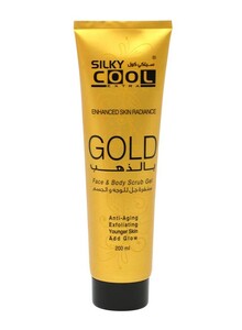 Silky Cool Face & Body Scrub Gel Gold 200 ml