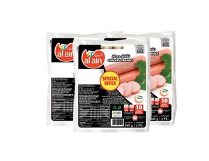 Al Ain Chicken Franks 3X340G Al Ain Chicken Franks 3X340G