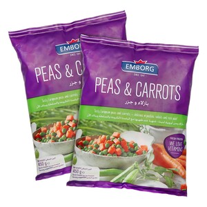 EMBORG PEAS AND CARROTS 2x450g