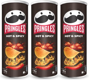 Pringles Tube Hot & Spicy Midfielder 3 Pieces