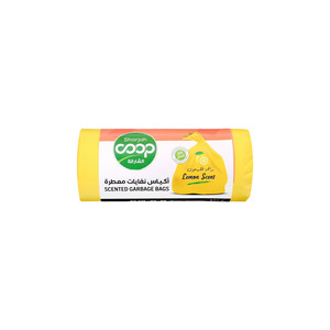 جمعية الشارقة التعاونية أكياس قمامة قابلة للتحلل برائحة الليمون 30 جالون × 20 كيس