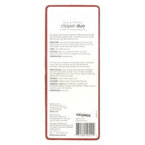 Kiss Nail And Toenail Clipper Duo RCN02 Silver