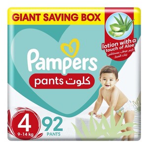 Pampers Pants Size 4 Mega Box 92 Pieces