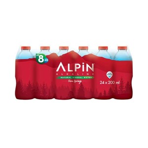 Alpin Alkaline Natural Mineral Water 200 ml Pack of 24