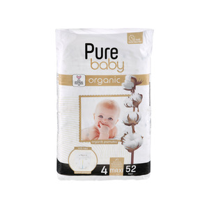 Pure Baby Diaper Size 4 Maxi 52s