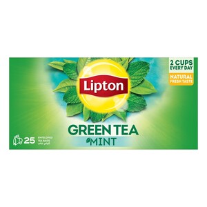 Lipton Green Tea Mint 25 Envelope Tea Bags
