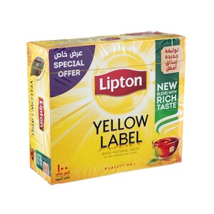 ليبتون كيس شاي 100 × 2 ج خصم على السعر