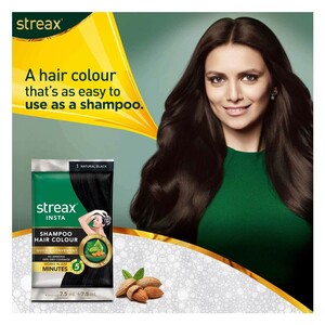 Streax Instant Shampoo Haircolor Dark Brown 25 ml