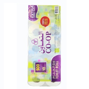 Co-Op Toilet Roll 500 × 2 Ply × 10 Pack