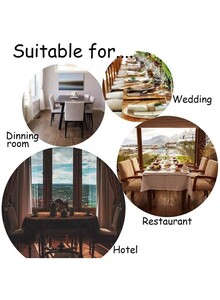 Fabienne 6-Piece Woven Jacquard Stretch Fit Dining Chair Covers Set Chocolate Brown