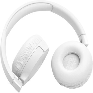JBL Tune 670NC Adaptive Noise Cancelling Wireless On-Ear Headphones, Pure Bass, Smart Ambient, Bluetooth 5.3 + LE Audio, Hands-Free Call, 70H Battery, Multi-Point Connection - White, JBLT670NCWHT