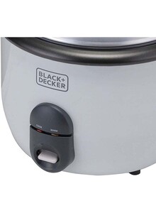 BLACK+DECKER Rice Cooker Non-Stick with Steamer 2-in-1 1.8 L 700 W RC1860-B5 White