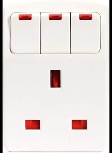 ABBASALI Adaptor with individual Switches