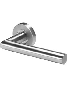 ABBASALI Door Handle Set Lock Interior Home Adjustable Latch Security (Silver, Stainless Steel)