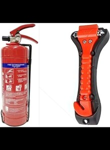 ABBASALI Emergency Glass Breaking Hammer & Fire Extinguisher For All Types Of Vehicles (1kg + Hammer) ABBASALI Emergency Glass Breaking Hammer & Fire Extinguisher For All Types Of Vehicles (1kg + Hammer)
