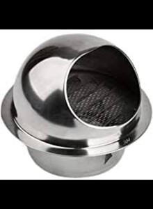 ABBASALI 4''outdoor Vent Louver Stainless Steel