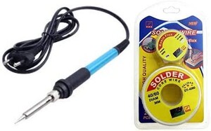 ABBASALI SOLDERING IRON WITH PASTE & WIRE (80W)