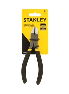 Stanley Diagonal Cutting Plier Black/Yellow 6inch