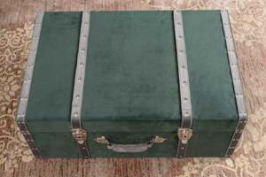 بان هوم حقيبة عتيق أخضر 67x45x26 سم