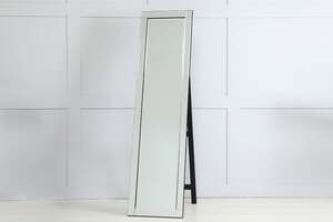 Pan Home Flat-bar Cheval Mirror Silver 150x40cm