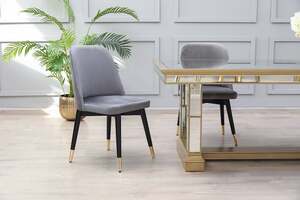 Pan Home Wayline Dining Chair - Grey & Black