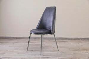 Pan Home Amador Dining Chair Low Back - Brown & Silver