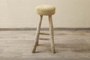 Pan Home Odense Bar Stool Solid Wood - Natural