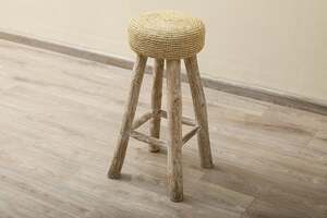 Pan Home Odense Bar Stool Solid Wood - Natural