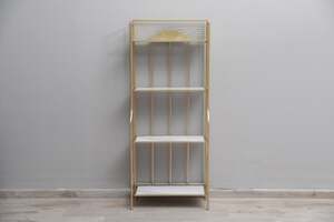 Pan Home Axtell 3-tier Shelving Unit- Gold