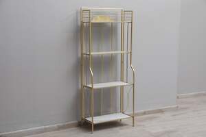 Pan Home Axtell 3-tier Shelving Unit- Gold