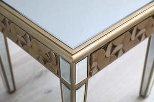 Pan Home Zelanid End Table Mirror - Gold