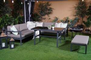 Pan Home Isometric Garden Corner Sofa Set