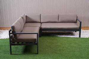 Pan Home Isometric Garden Corner Sofa Set