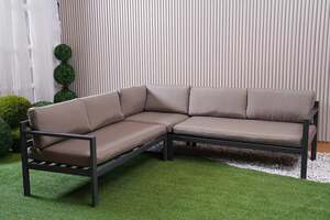 Pan Home Isometric Garden Corner Sofa Set