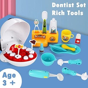 Toy Land Pet Dentist Toy Pretend Play Doctor Simulation Medicine Tooth Extraction Teeth Model Educational Toys for Kids