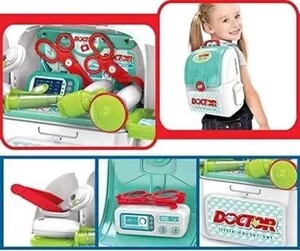 Toy Land 2 in 1 Kids Toys Doctor Medical Equipment Set with Various Accessories