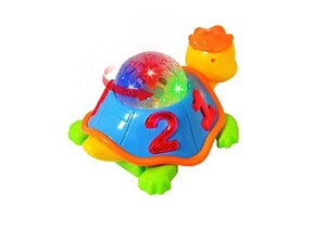 Toy Land Battery Operated Turtle Toy Figure with Light and Sound for Kids
