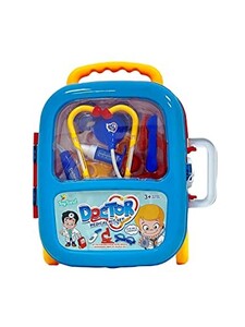 Toy Land Educational Role Play Doctor Medical Kit Simulation Play Set for Kids in a Trolley