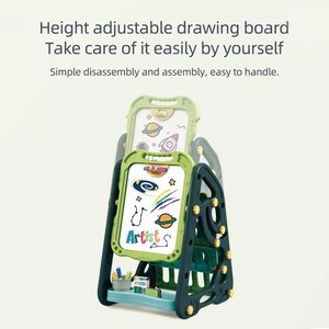 Toy Land Kids Multifunctional Double Sided Educational Magnetic Painting Erasable Bookshelf Drawing Board