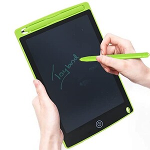 Toy Land 8.5 inch LCD Writing Tablet and Drawing Board with Doodle Pad Portable Electronic Writer Environmental Writing and Drawing Memo Board (Green)