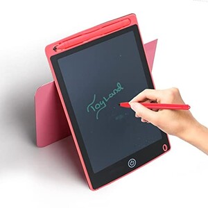 Toy Land 8.5 inch LCD Writing Tablet and Drawing Board with Doodle Pad Portable Electronic Writer Environmental Writing and Drawing Memo Board (Red)