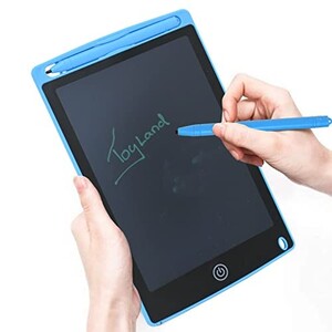 Toy Land 8.5 inch LCD Writing Tablet and Drawing Board with Doodle Pad Portable Electronic Writer Environmental Writing and Drawing Memo Board (Blue)