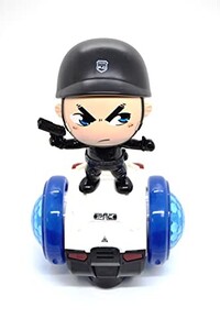 Toy Land Justice Police 360° Rotating Car Toy with Light and Sound for Kids