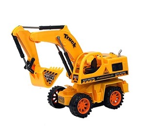 Toy Land Wireless Remote Control 5 Channel Rechargeable Excavator Electric Construction RC Truck Toy for Kids, Kids Simulation Engineering Rc Truck Shovel Loader for Children