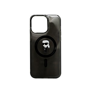 Karl Lagerfeld Saffiano Ikonik Magsafe Case for iPhone 15 Pro Max Black