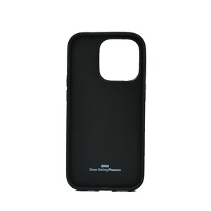 BMW Signature Collection Genuine Leather Case With Perforated Seats Design For Iphone 14 Pro Black