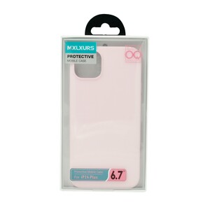 Mxlxurs Silicone Case Iphone 14 Plus Chalk Pink