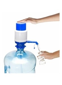 Generic Manual Bottled Drinking Pump White/Blue 17.8x9.8cm