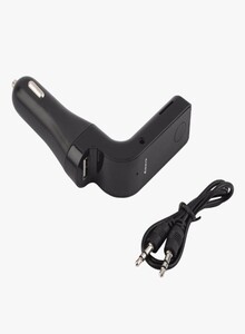 CARG7 Wireless Bluetooth Hands-Free USB Port Car Charger Black