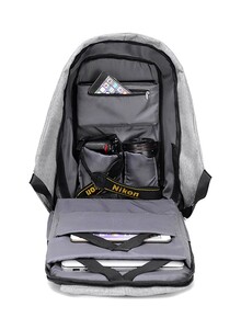 3 Concept Eyes Multifunction USB Anti-Theft Backpack 0.62kg Black/Grey